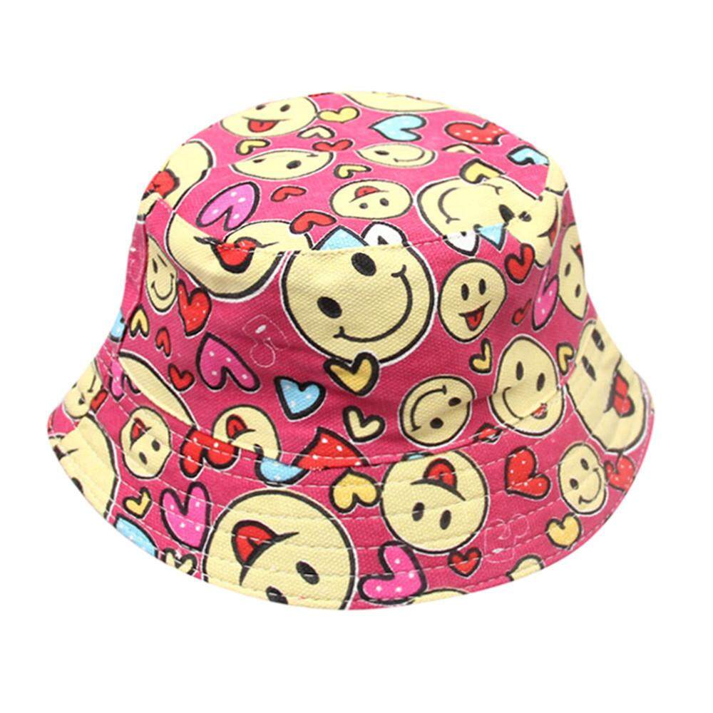 Summer Toddler Baby Kid Boy Girl Floral Pattern Bucket Cotton Hat Sun Helmet Cap