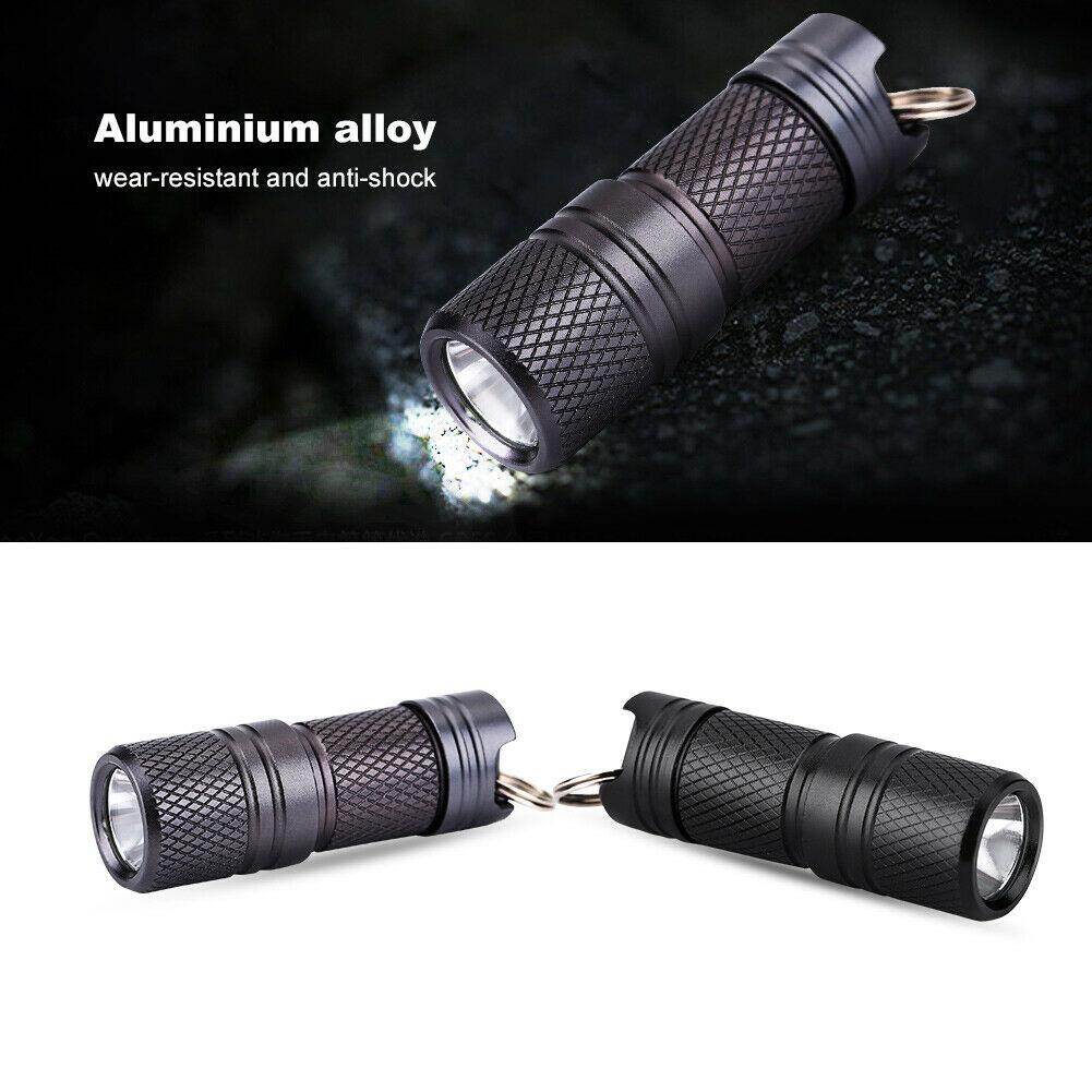 Đèn Pin Mini Cầm Tay Usb Móc Khóa Led Có Thể Sạc Lại Đèn Pin