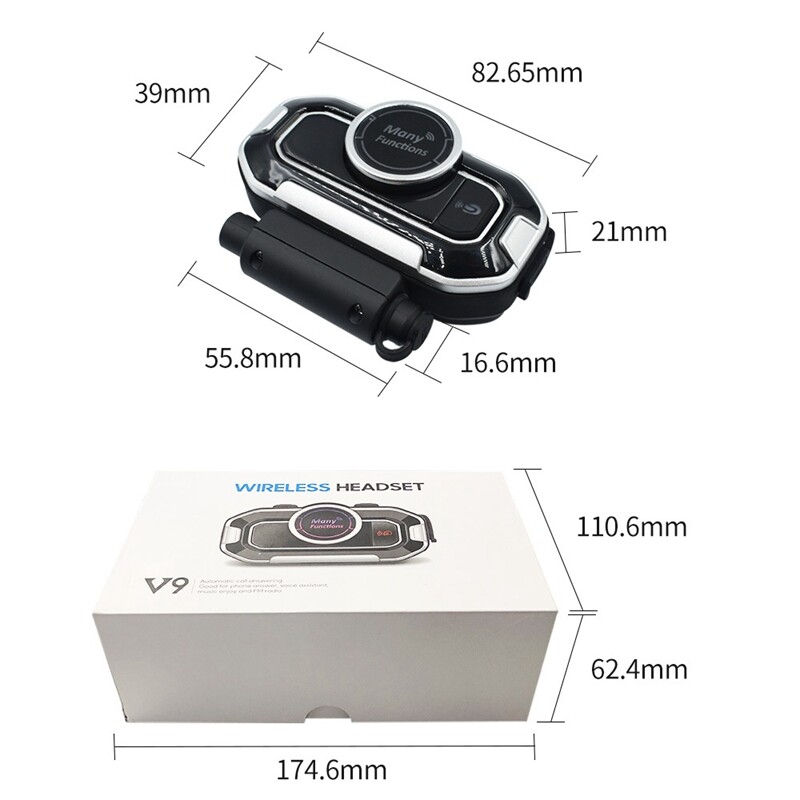 Newest X20 Wireless Motoroycle Helmet Intercom Headphones Motorcycle Accessories Headset - Helmet Headset, Motorcycle Helmet Headphones