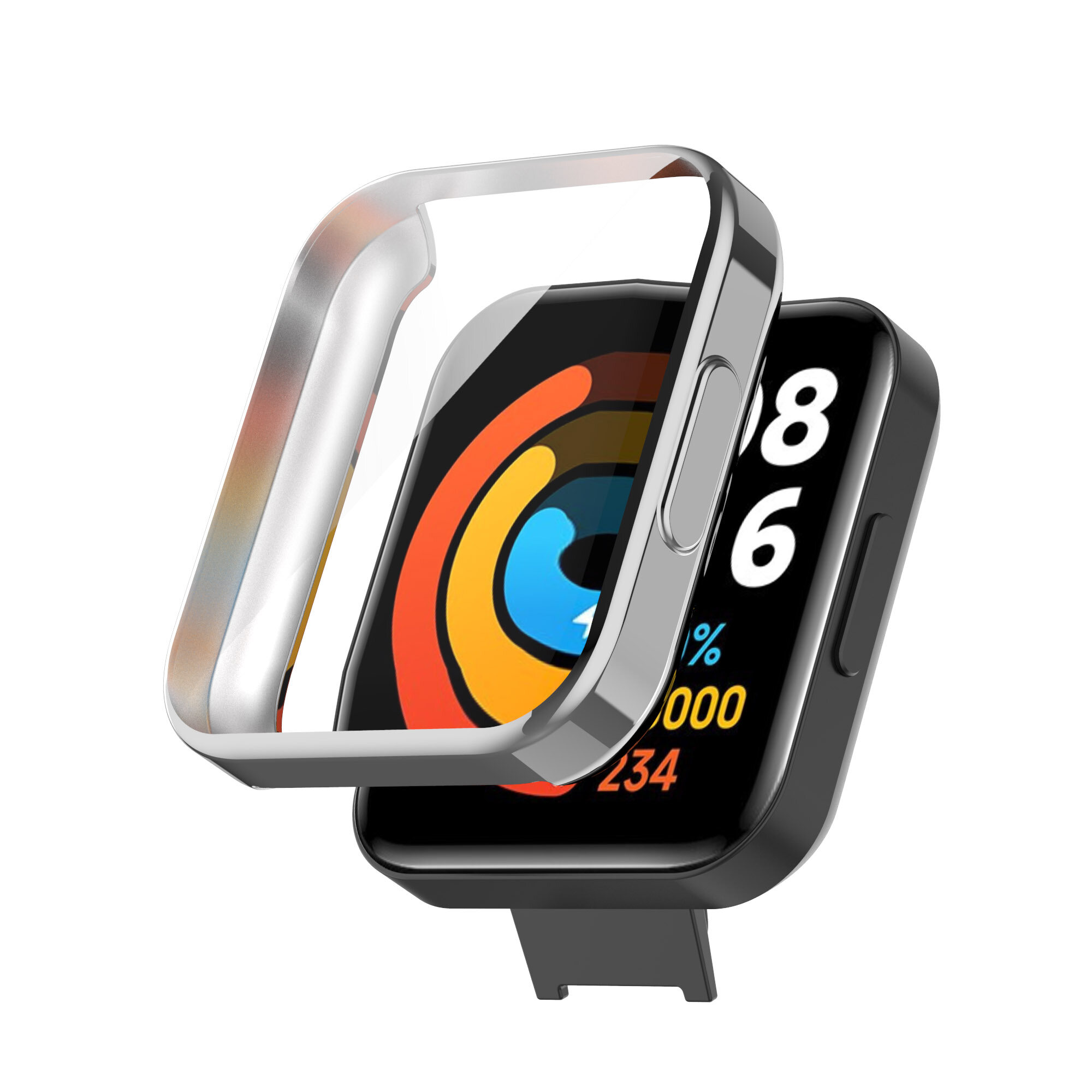 Xiaomi Redmi Watch 2 Lite Ốp Đồng Hồ Bảo Vệ Vỏ Bảo Vệ Toàn Màn Hình Ốp Trong Suốt TPU Trong Suốt Redmi2 Lite