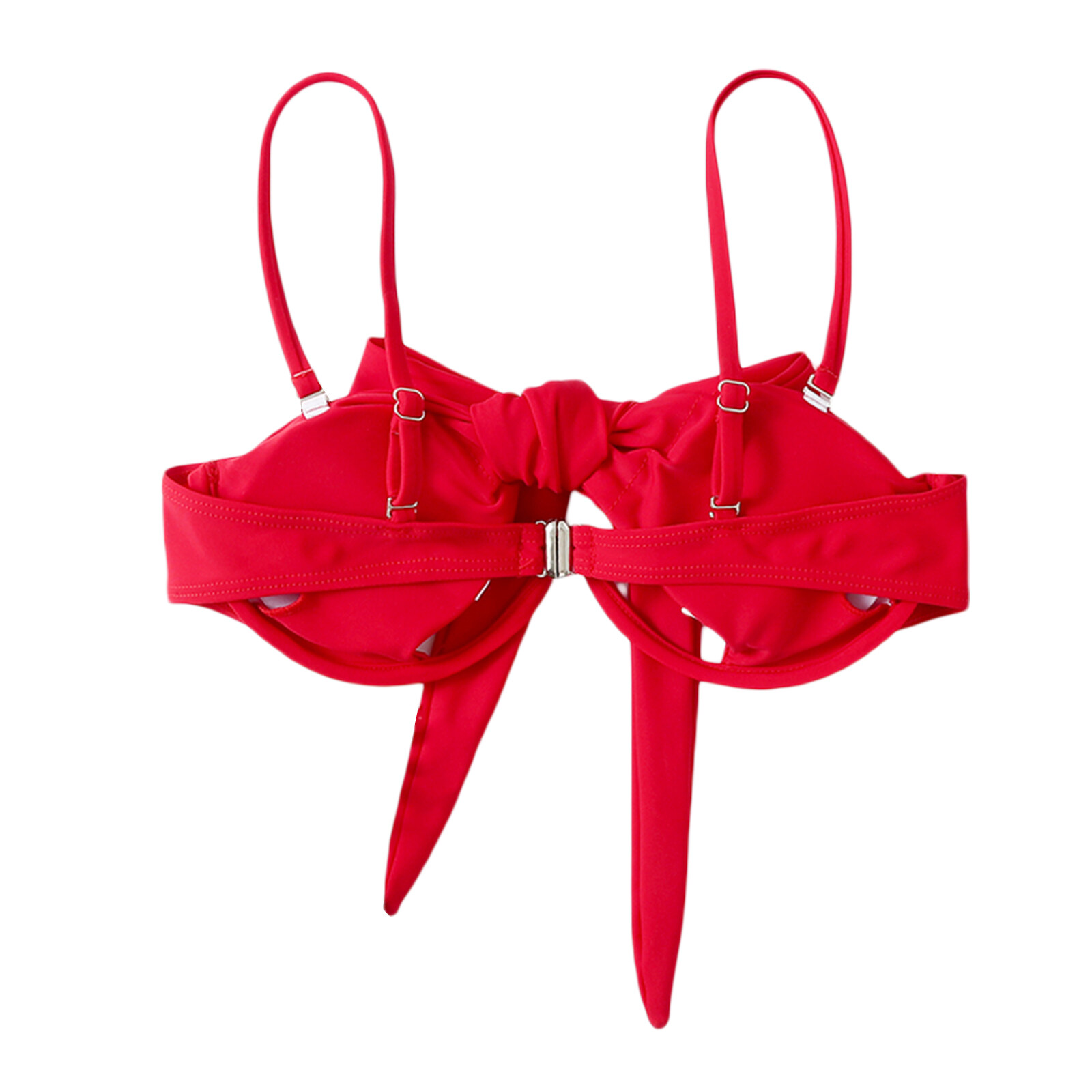 Happybuyner Girl Swimwera Summer Plain Women Multi-purpose Hanging Neck Swimsuit Tops with Removable Shoulder Strap_voghion.com