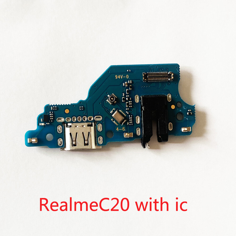Usb charging port board flex cable connector for oppo realme c20 / realme c21 with ic