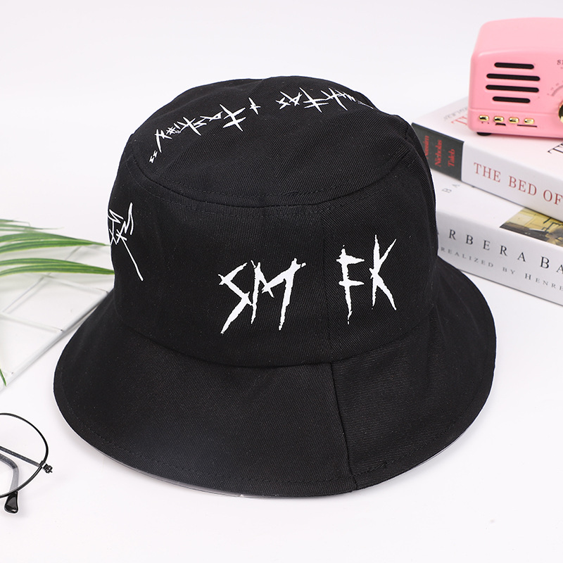 Live great men's printed fisherman sun hat couple sun hat