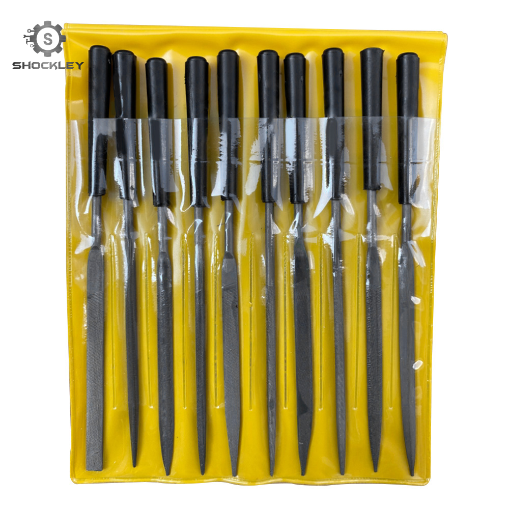 Shockley Bộ 10 Cái/5 Cái Dũa Kim Loại Kim Cương Mini Dũa Kim Tròn Siêu Nhỏ Bộ Dũa Phẳng Hình Vuông Tam Giác Dụng Cụ Dũa Tinh Xảo Trang Sức Đá Gỗ Thủy Tinh Cho Thợ Kim Hoàn Thủ Công Sở Thích 3X140Mm