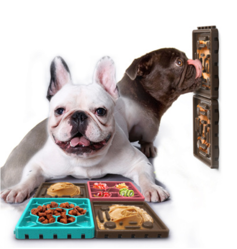 Pet Lick Mat Treater Chậm Ăn Chó Bát Câu Đố Tương Tác Bát Cho Ăn Hút Điều Trị Pha Chế Cho Thú Cưng Tắm Chải Chuốt