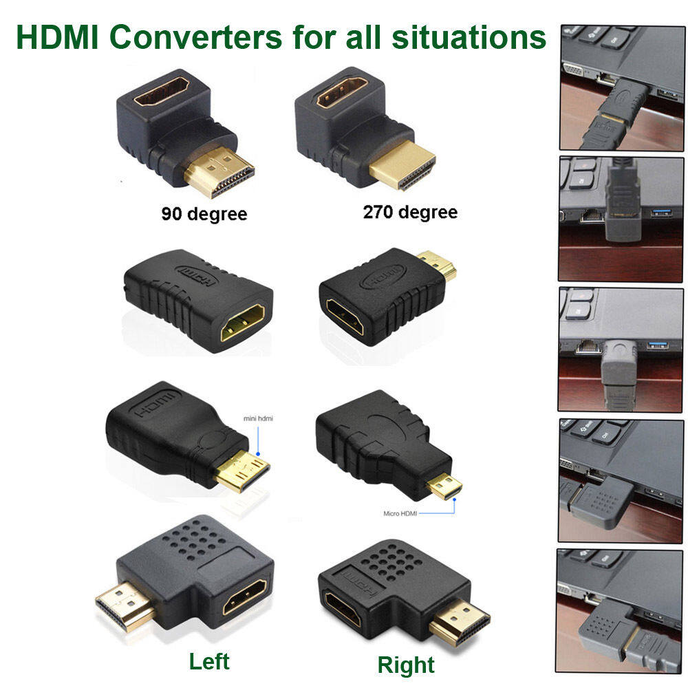 HDMI Đầu Đực thành đầu cái Bộ chuyển đổi kết nối nối dài Mini Micro HDMI cáp kết nối cho máy ảnh HDTV f/M HD 1080P Cáp chuyển đổi Bộ kết nối mở rộng