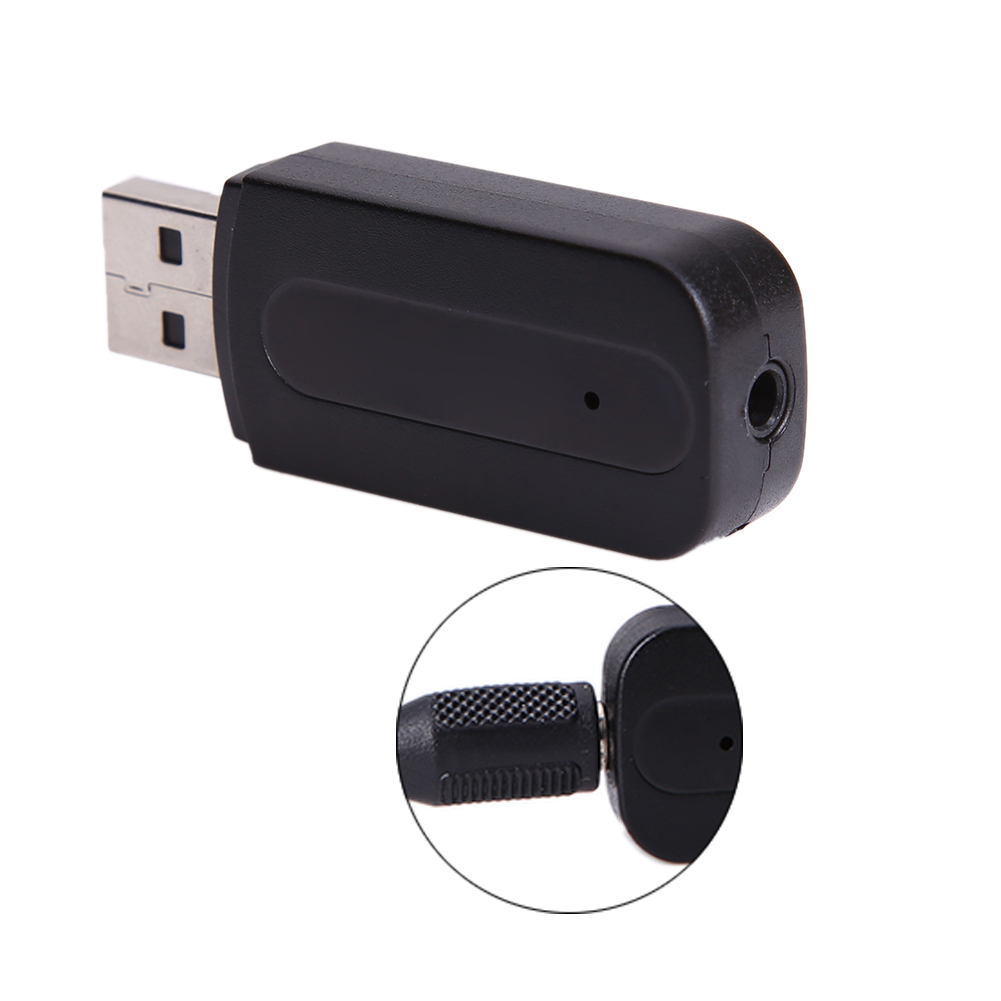 3.5mm Stereo Audio Music Speaker Receiver Adapter Dongle USB Bluetooth-compatible Wire