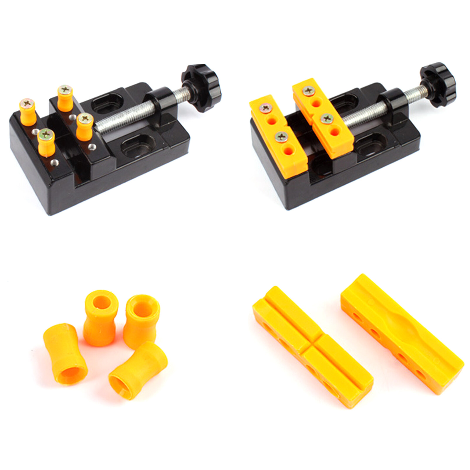 Multifunctional Aluminum Alloy Mini Flat Bench Table Vise Vice Clamp Fixed Tool