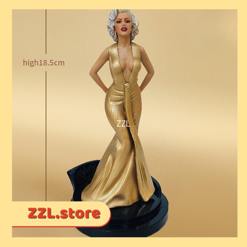 Marilyn Monroe Full Dress Standing Position Statue Action Figure Model