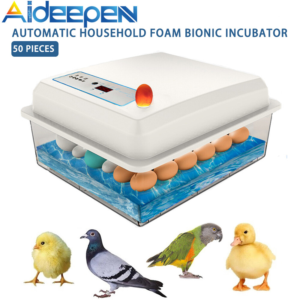 【Ready Stock】Original Aideepen Automatic Temperature Control Incubator Tool Household Foam Bionic Incubator for All Kinds of Poultry Eggs Choose 20 Pieces/22 Pieces/42 Pieces/50 Pieces