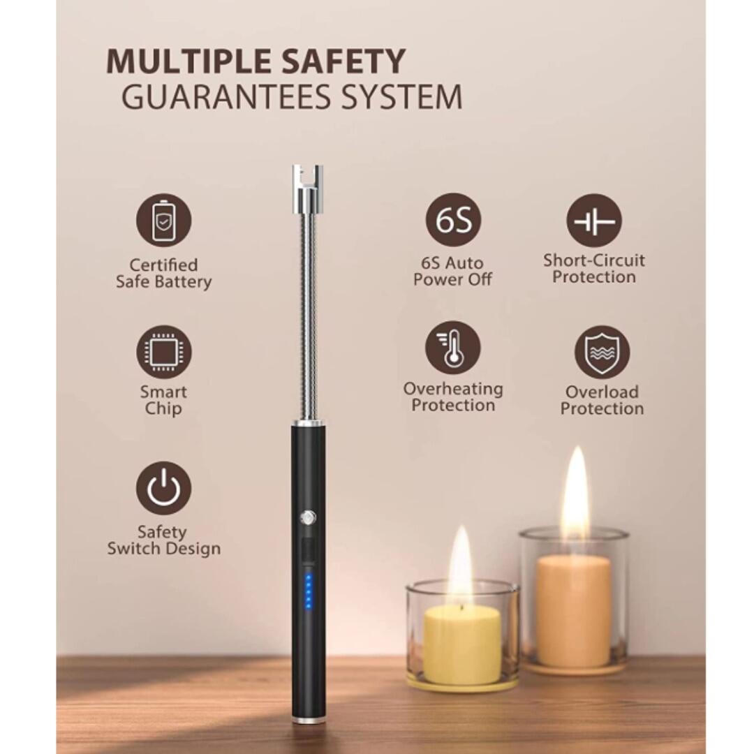 POCKETOP Bật Lửa Có Thể Sạc Lại Bằng điện USB Đèn LED Plasma Arc Không Ngọn Lửa Bật Lửa Bất Thường