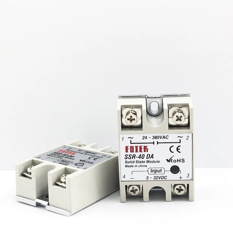 diymore SSR-10DA/25DA/40DA/50DA /60DA75DA/100DA SSR-25AA 40AA dc solid state relay. control Module Relay 3-32V Input DC 24-380V AC Outp