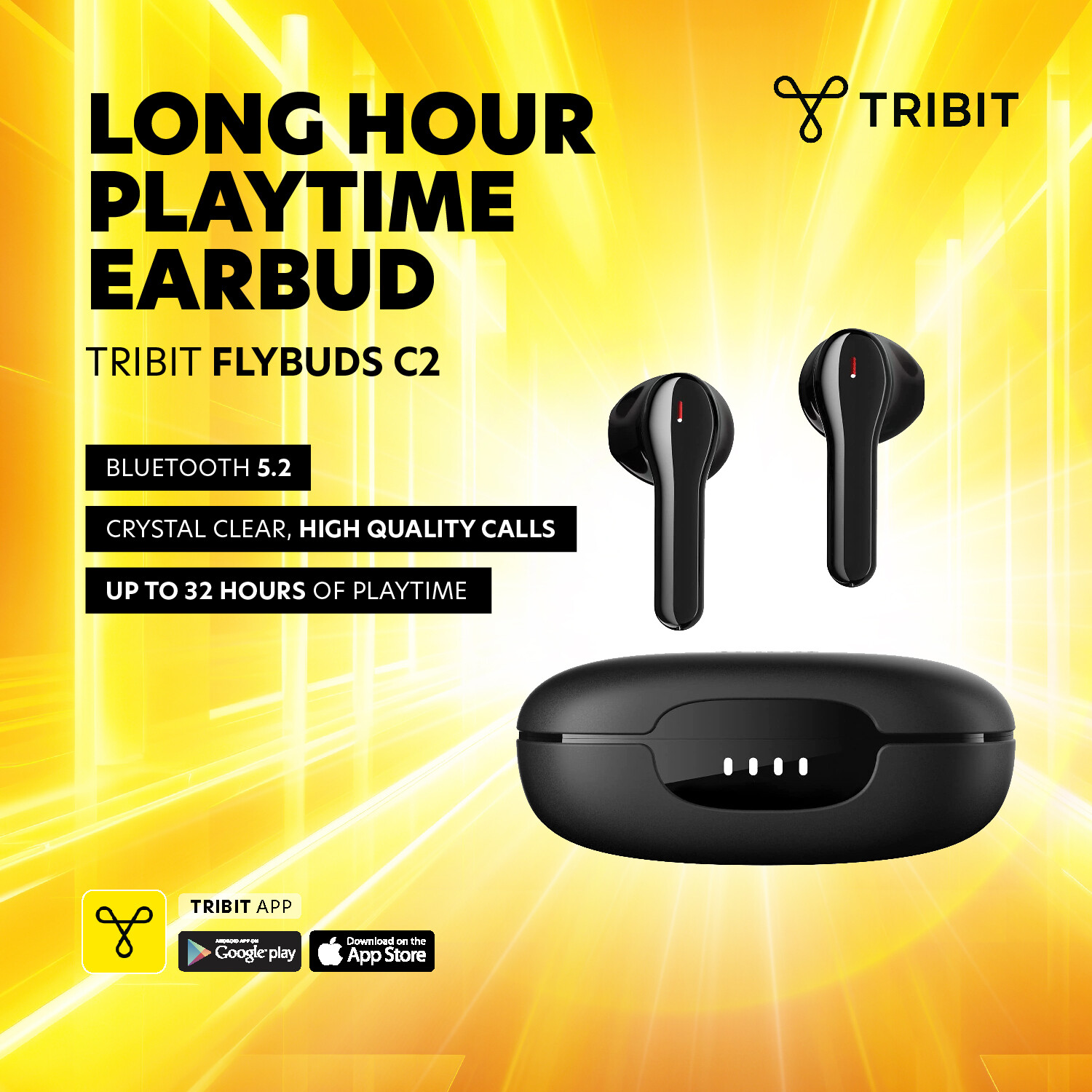 New Arrival] Tribit Flybuds C2 SolarBuds C2 Ultra Low-Latency