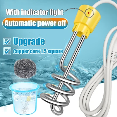 3000W For Inflatable Bathtub Suspension Immersion Water Heater Home Stainless Steel