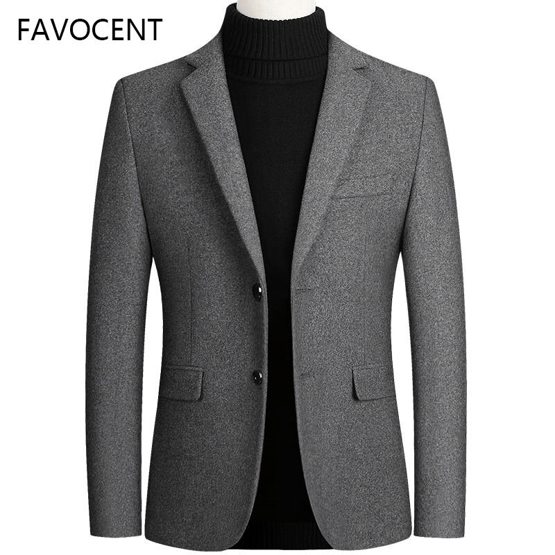 Mens grey wool on sale blazer