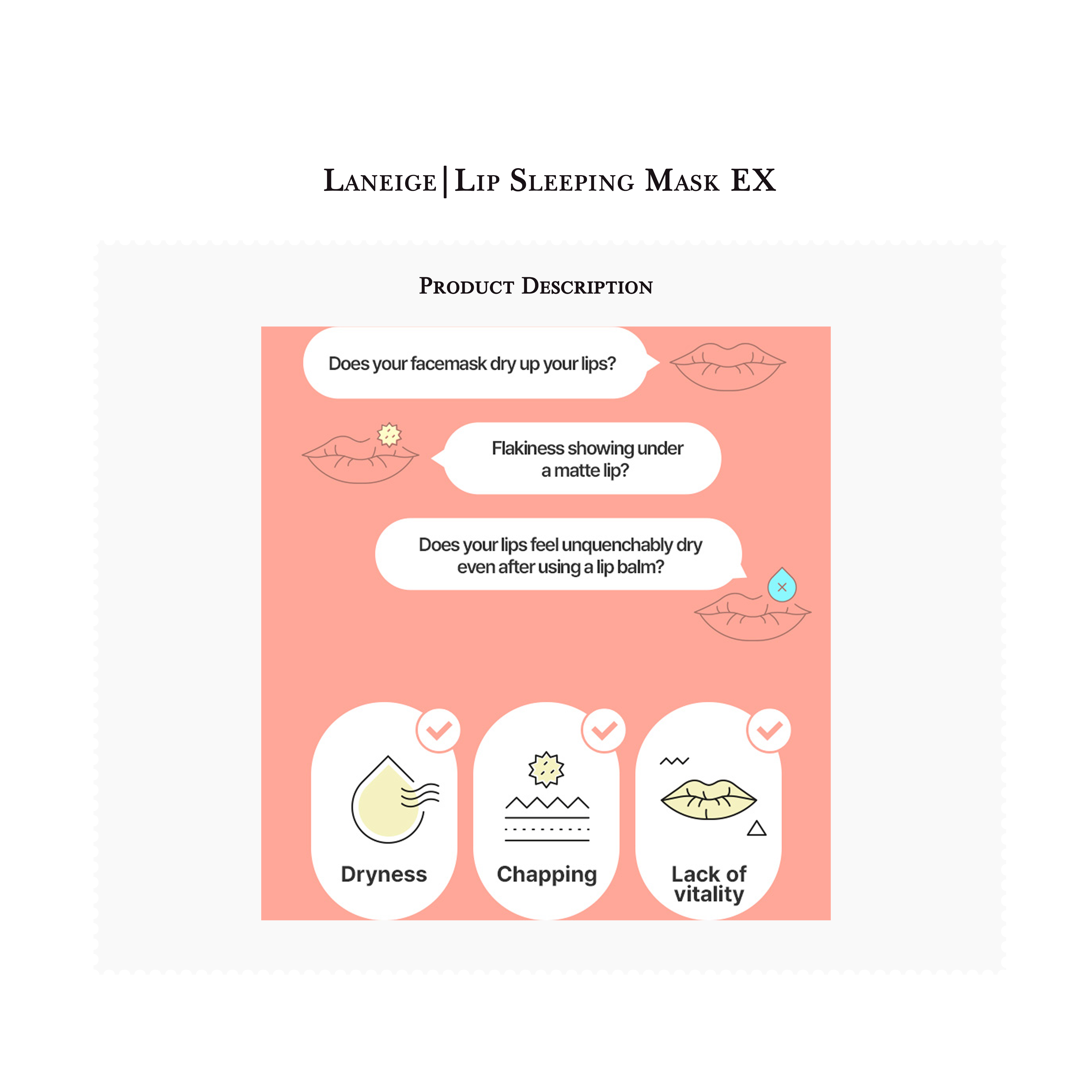 Laneige | Lip Mặt Nạ Dùng Khi Ngủ EX (3G/20G)