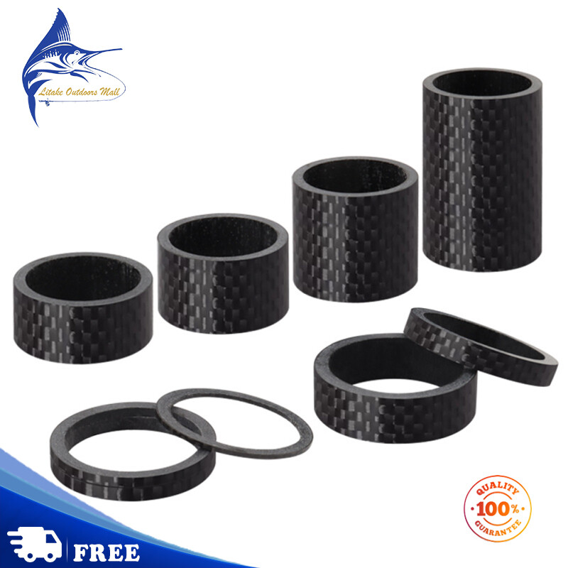 Litake Mountain Bike Handlebar Stem Washer Ring Carbon Fiber Headset Fork Spacers Bicycle Front Fork Accessories