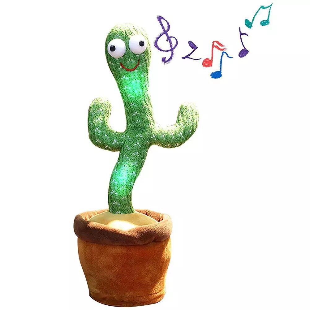 CONUSEA 120 Songs Tik Tok Electric Cactus, Happy Cactus, Dancing Cactus, Twist Cactus, Twist Singing Dance Cactus, Dancing Talking Recording Cactus, Birthday Gift for kids
