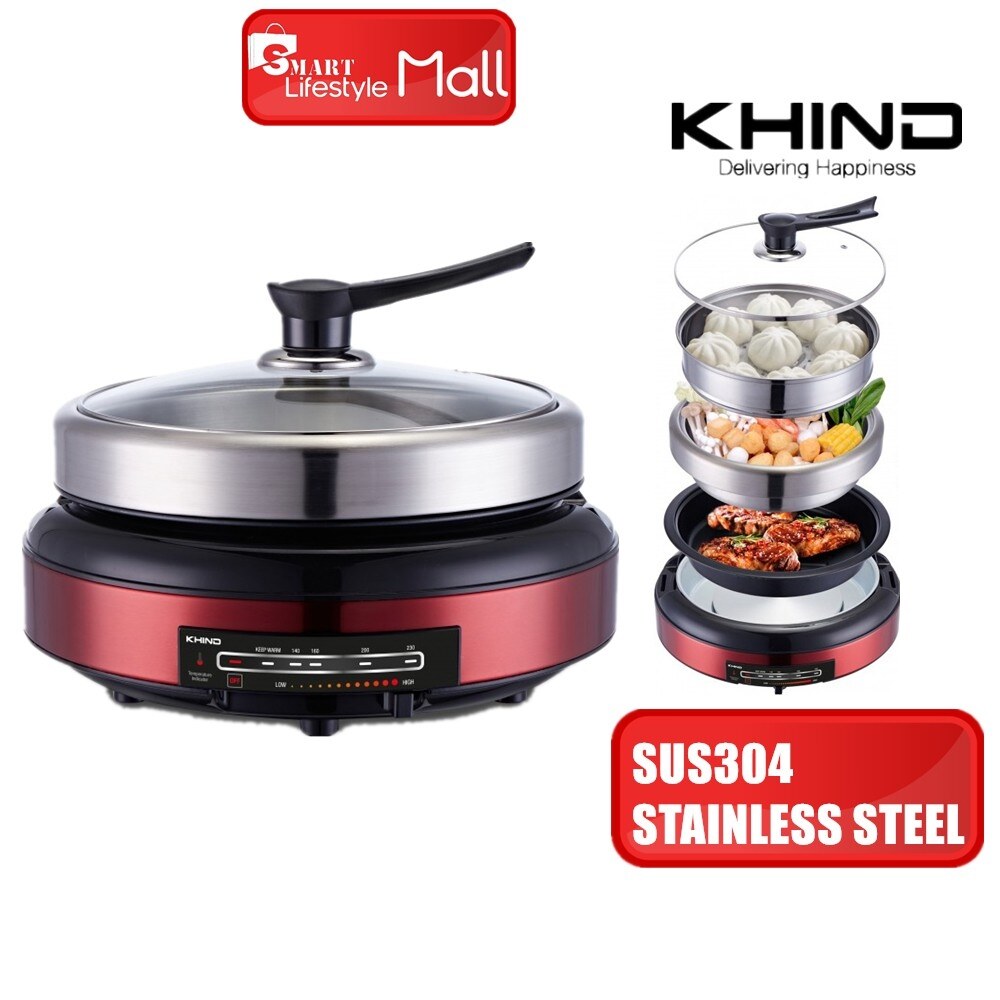 Multi functional pot Khind Multi Cooker MC388 Rust Free SUS304