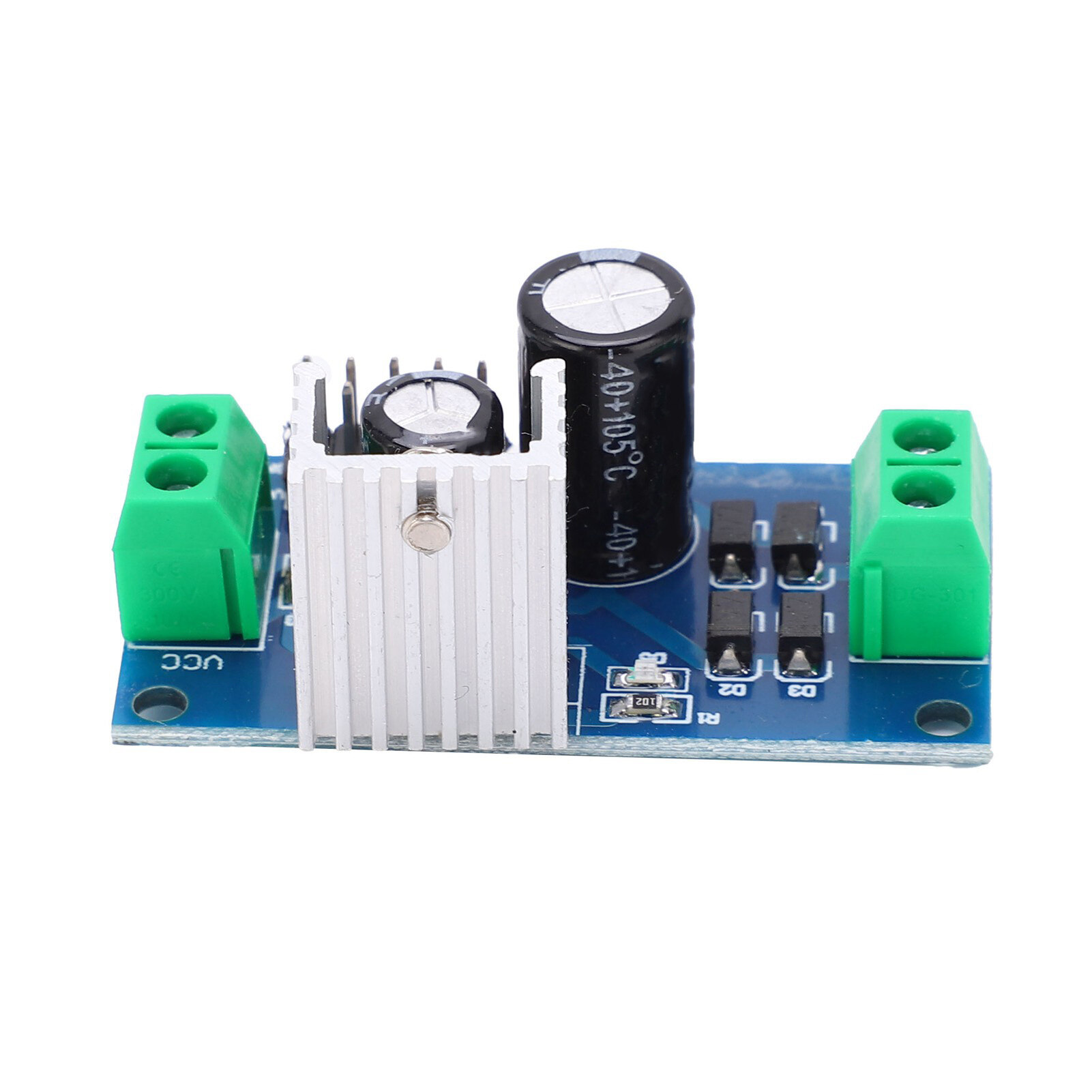 Stabilized Power Supply Module 3‑Ends PCB for Voltage Stabilization 12V 1.2A L7812 LM7812