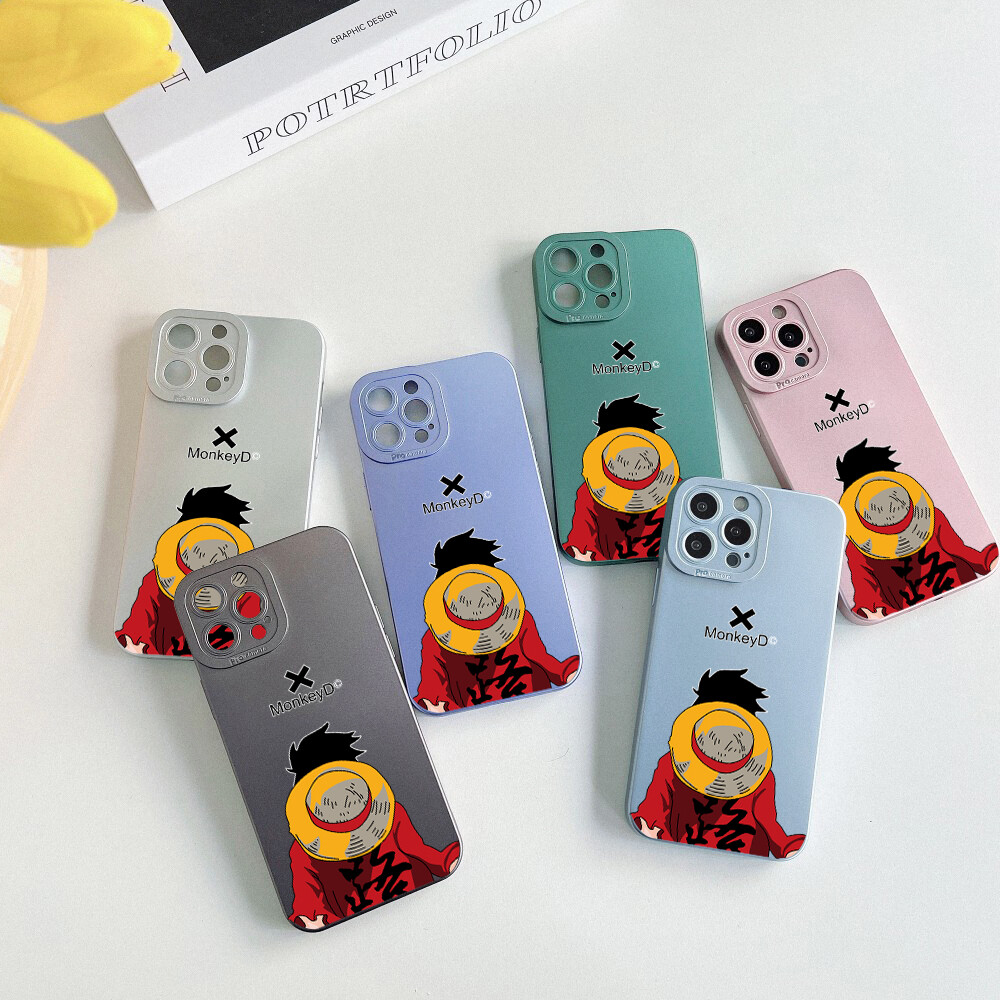UCUC Case For Xiaomi Redmi Note 11S Note11 Pro 4G/5G Redmi Note 10S Redmi Note 10 5G/4G Redmi Note10 Pro Casing Cartoon Anime Luffy Full Cameras Cover Soft Silicone TPU Protective Shockproof Case