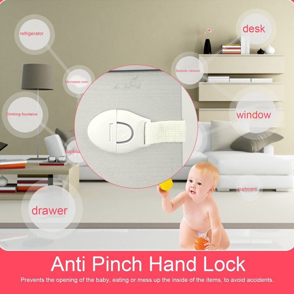 5pcs/set Baby Protection Product Drawers Safety Locks Door Refrigerator Cabinet Toilet Multi-function