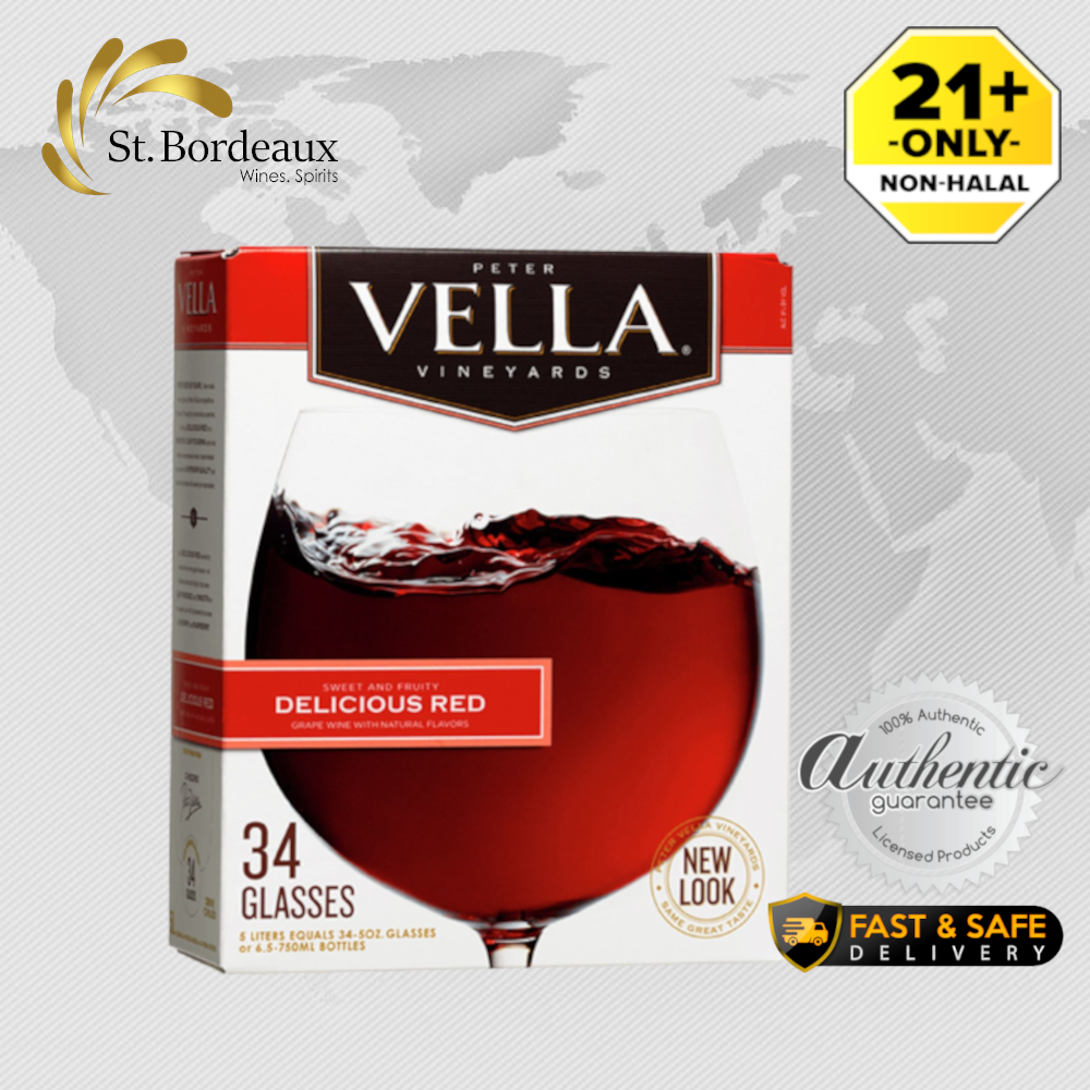 [Red Wine] Peter Vella Delicious Red 5L Lazada