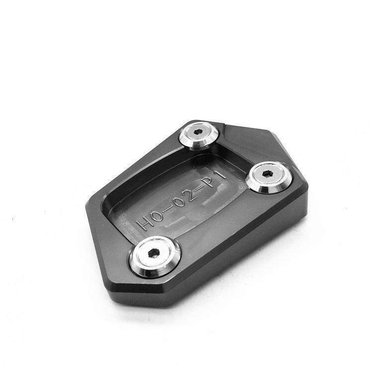 Motor CNC Kickstand Sisi Berdiri Alas Piring untuk Honda NC700S/X/D CB250R CBR650F CBR500R Abu Abu