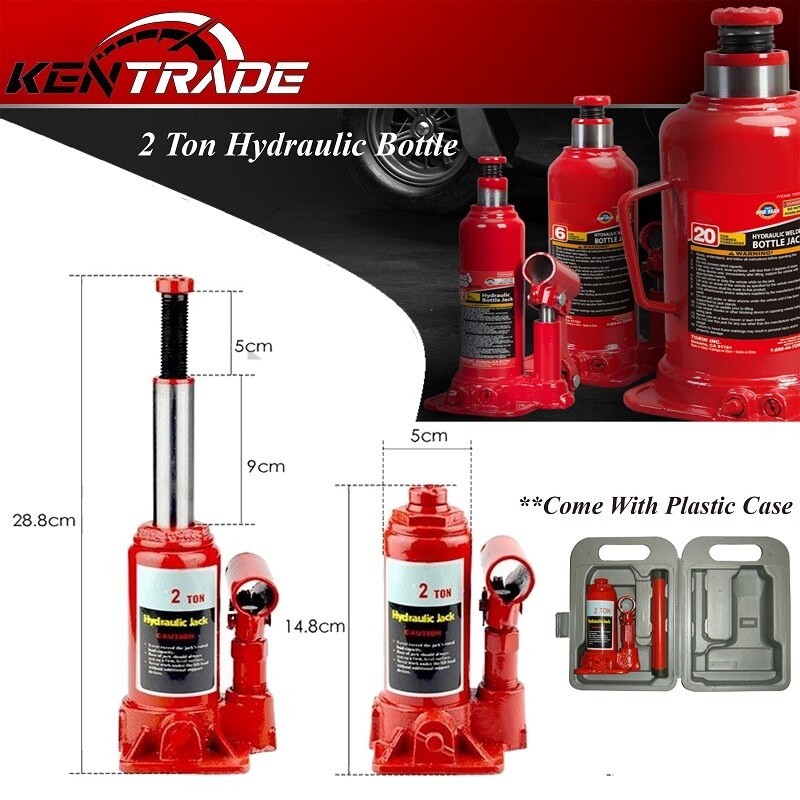 Heavy Duty Hydraulic Bottle Jack Lifting Stand Emergency Vehicle Tool