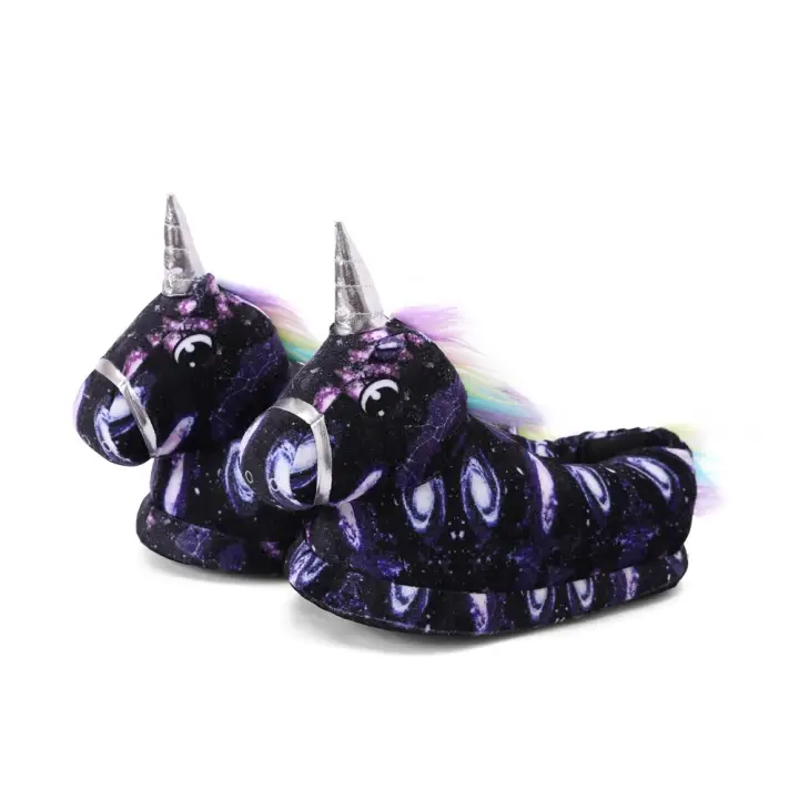 rainbow unicorn slippers