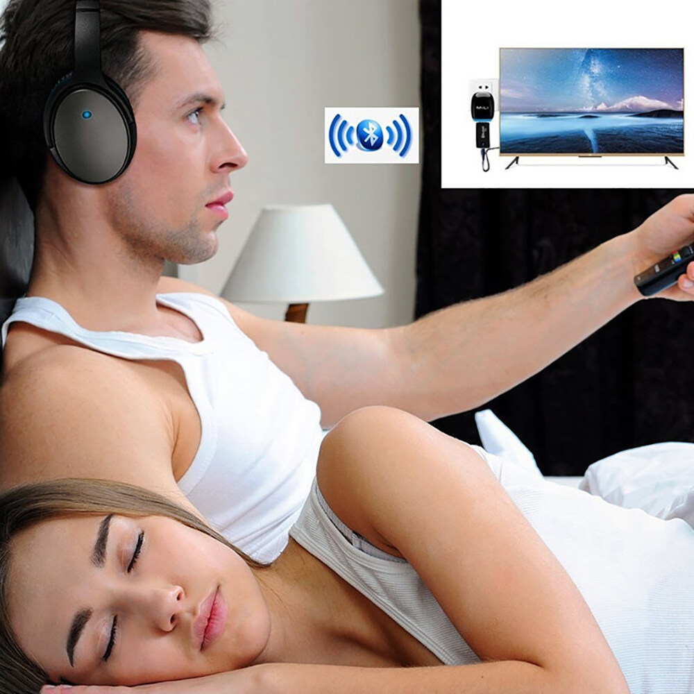 Bộ Phát Âm Thanh JTKE USB Bluetooth 5.0 + EDR, Cho Trình Điều Khiển T V PC- Bộ Phát Dongle Âm Thanh USB Miễn Phí Bộ Chuyển Đổi Không Dây AUX 3.5MM 3.5