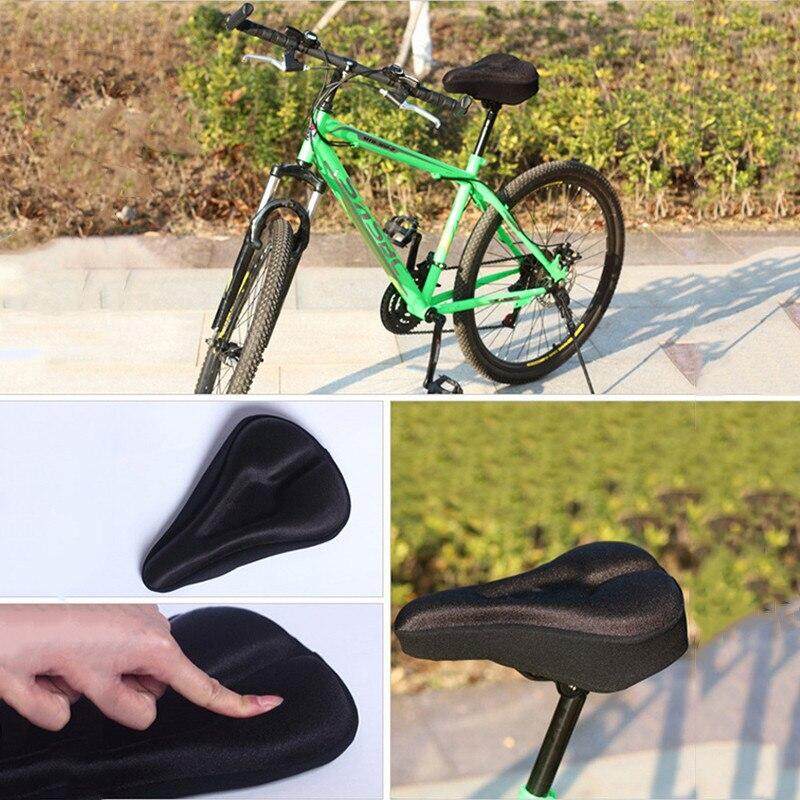 New Lightweight Bicycle Silicone Saddle Seat Cover Silica Gel Cushion Pad HI