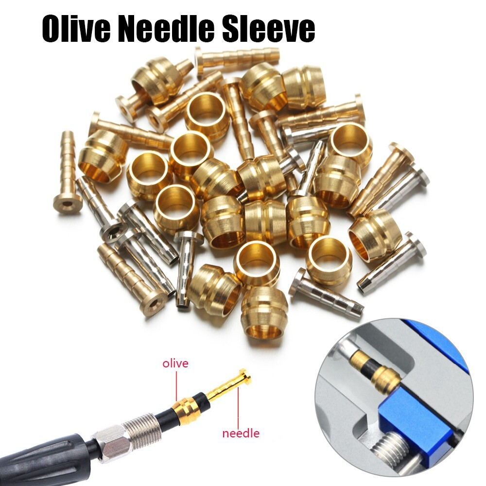 Bike Hydraulic Disc Brake Oil Tube Hose Olive Needle Sleeve Connector Insert