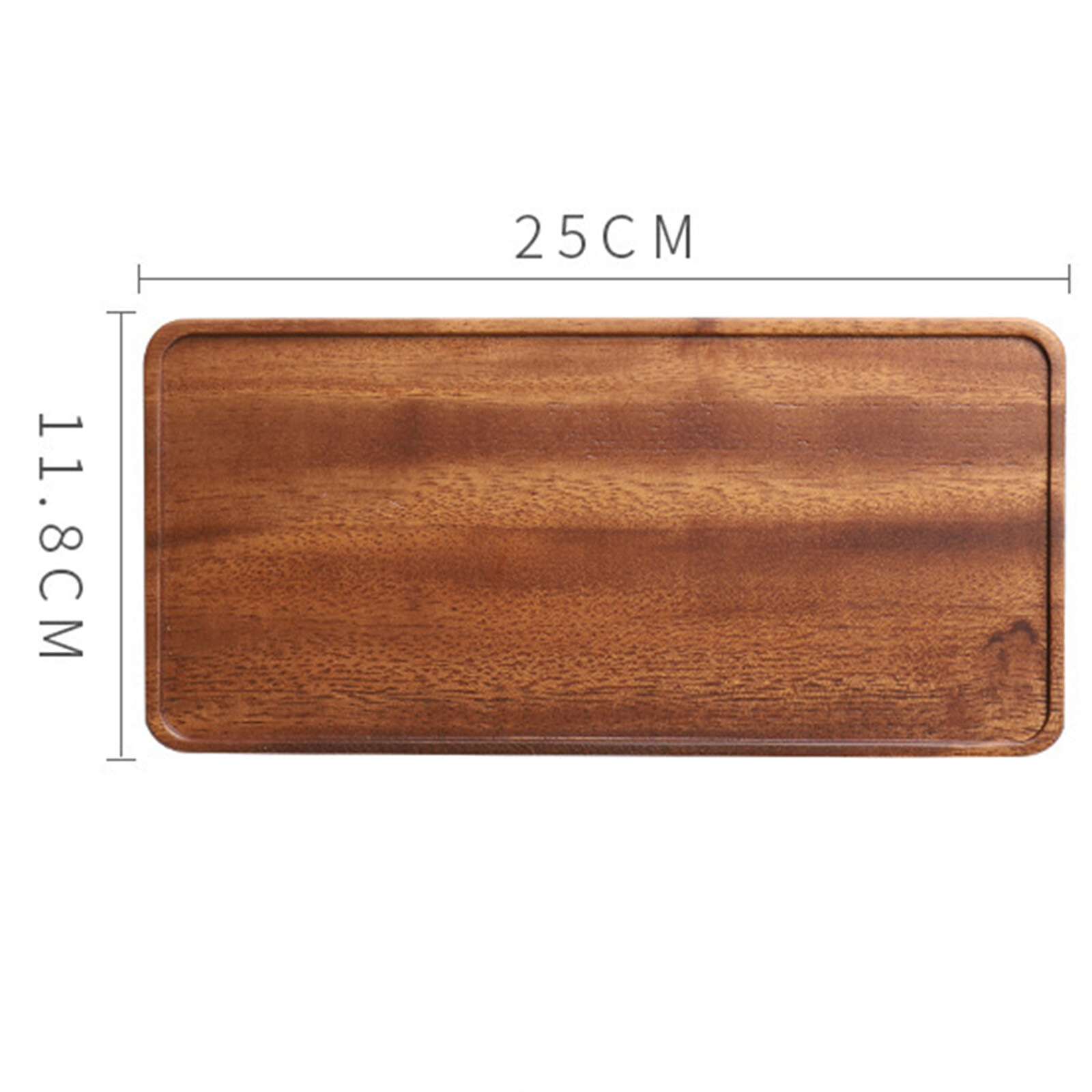 Blesiya Rectangular Wood Tea Tray Wooden Plate Coffee Sushi Snacks Serving Plate
