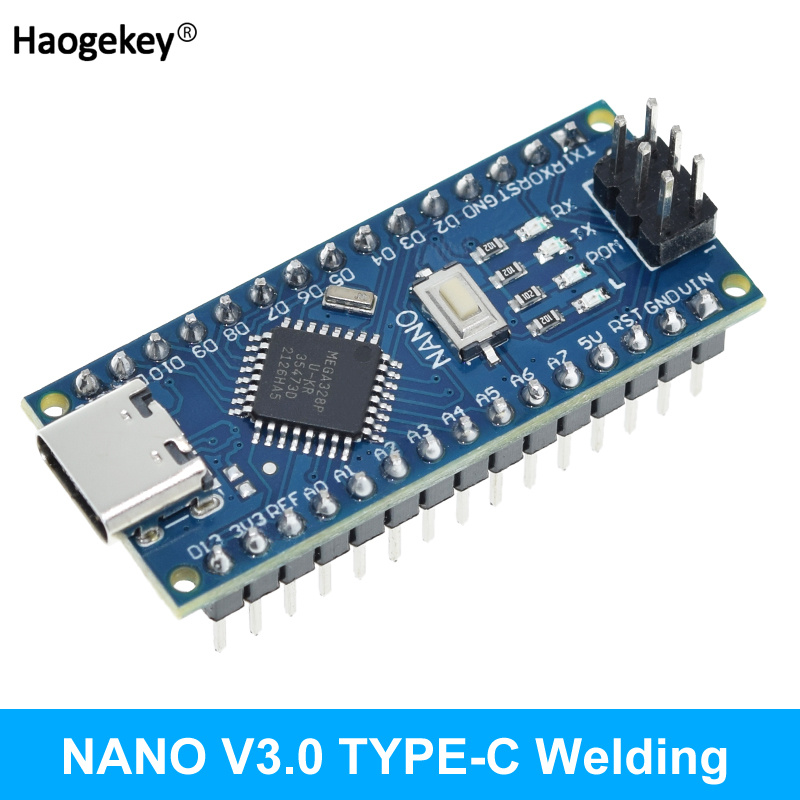 Bảng Điều Khiển Type-C/Micro USB CH340 Nano 3.0 ATmega328P Tương Thích Với Arduino Nano CH340 USB Driver Nano V3.0 ATmega328 (Hàn)