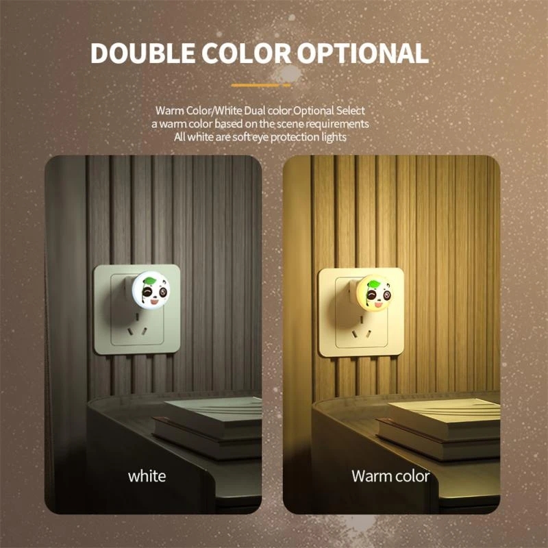 Cute Panda Đèn Ngủ LED Xách Tay Phích Cắm USB Mini Đèn Đọc Sách Màu Trắng Ấm Đèn Đèn Đọc Sách Cho Chiếu Sáng Bàn Phím Máy Tính Xách Tay