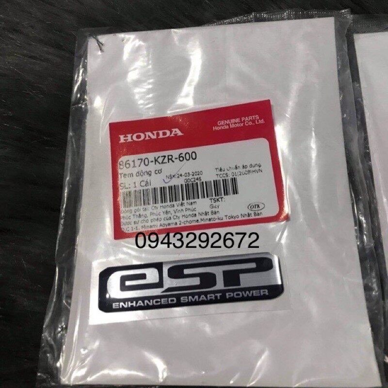Tem Chữ ESP Honda (86170KZR600)