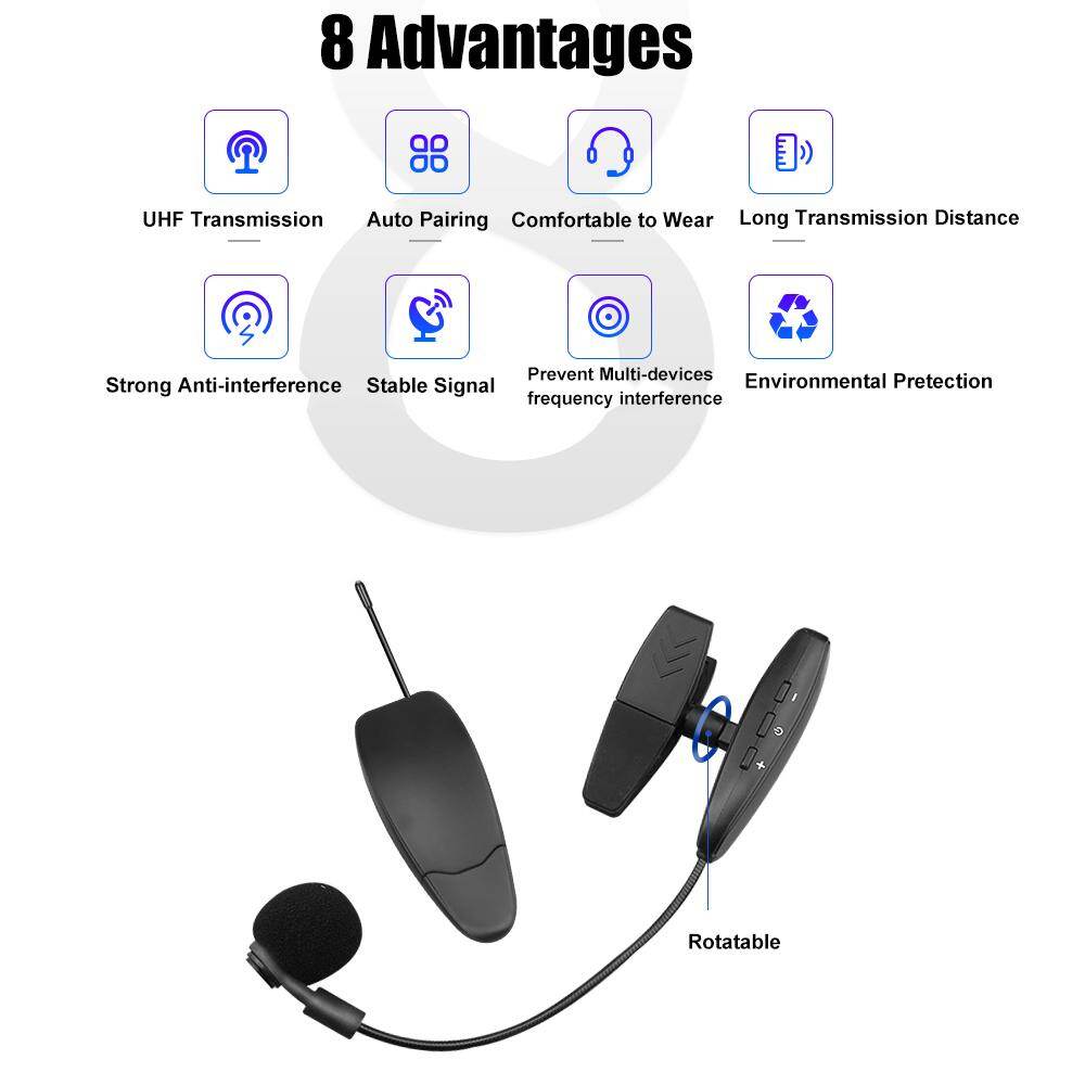 【ON STOCK】beautylinee-Chuyên Nghiệp UHF Không Dây Saxophone Microphone Brass Instrument Microphone Hệ Thống Receiver & Trans-mitter Cho Sax Saxophone Pháp Sừng Kèn Trombone Clarinet