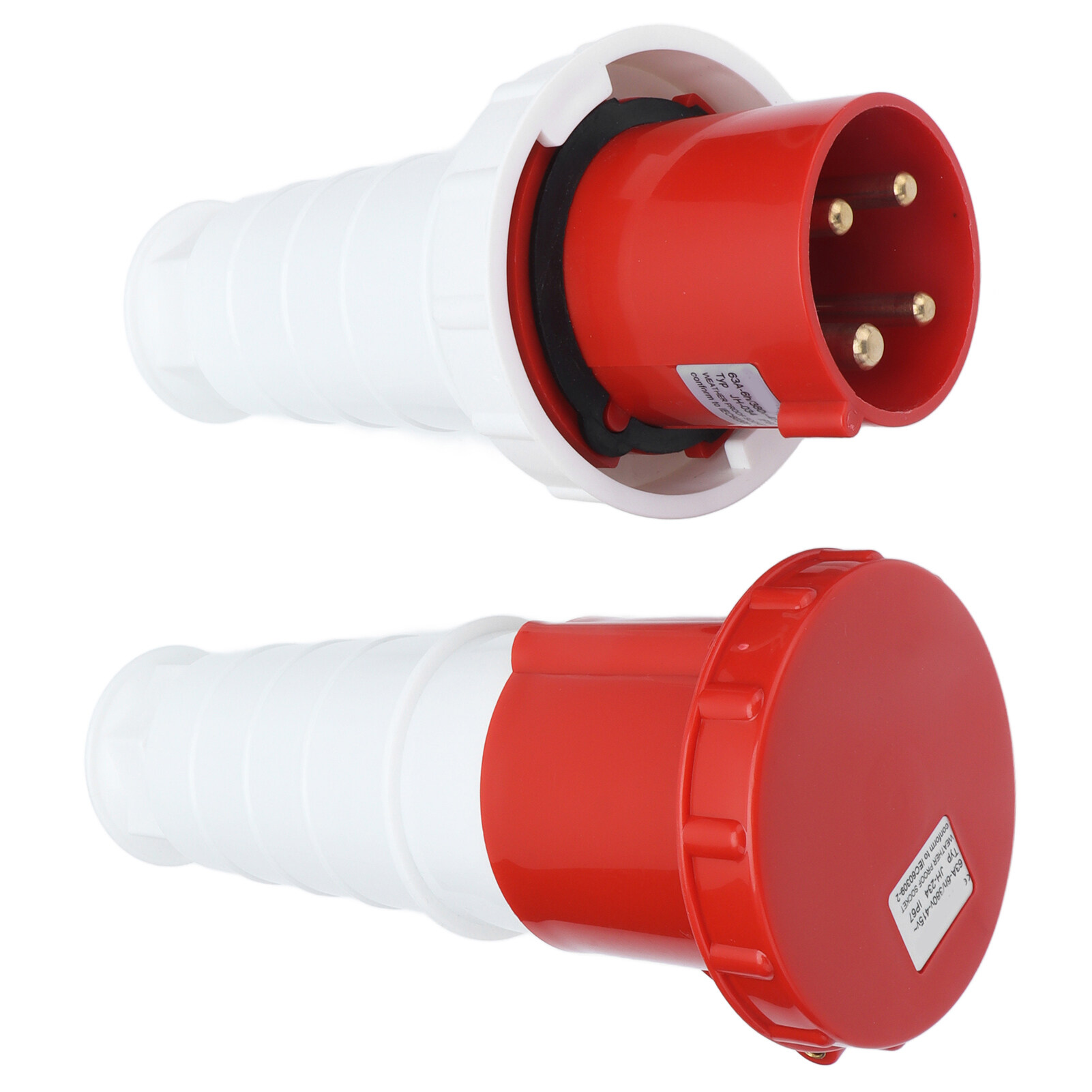 3 phase 4 pin plug to 5 pin socket