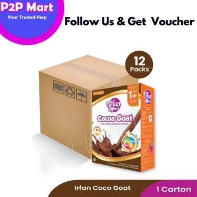 Irfan Susu Cocoa Goat 600g - 12 packs (1 carton) P2P Mart