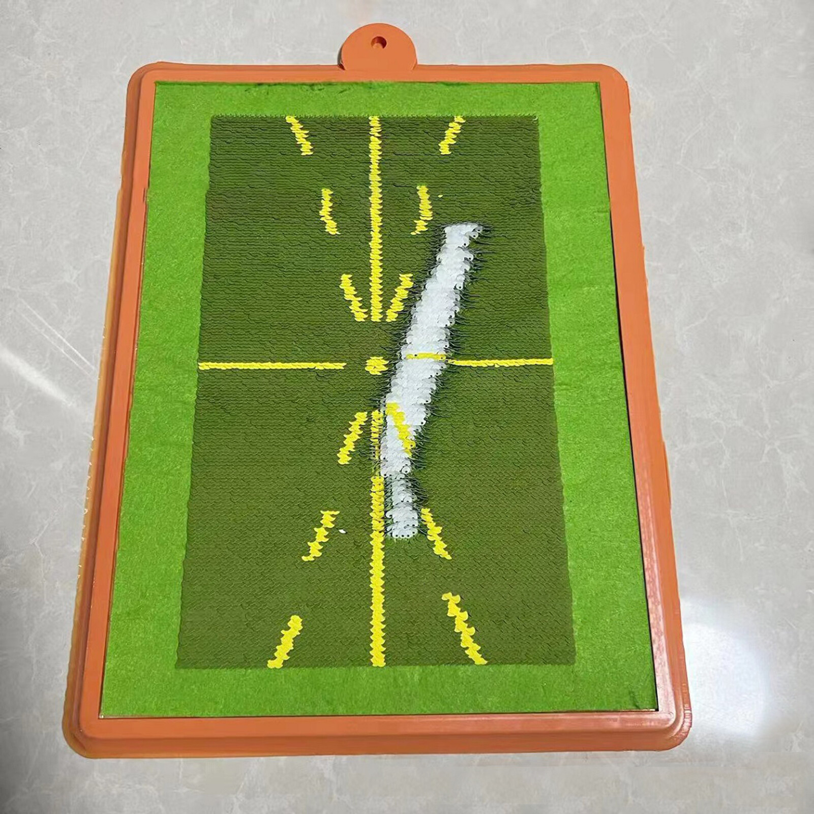 Golf Swing Training Mat Strong Grip Anti-slip Golf Practice Plastic Hitting Trajectory Check Directional Mat Golf Accessories Convenient Golf Swing
