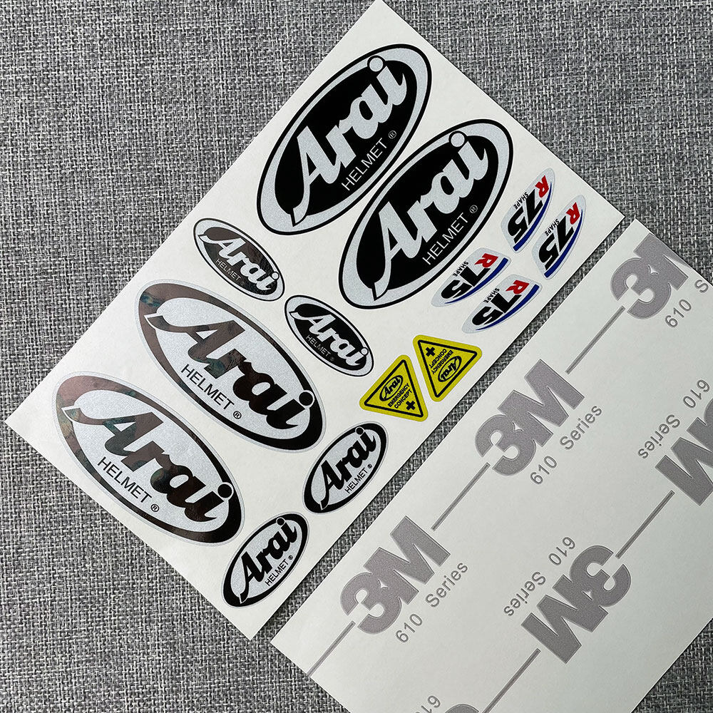 1 Set of SHOEI Arai Reflective Helmet Visor Sticker 3M SHOEI Arai