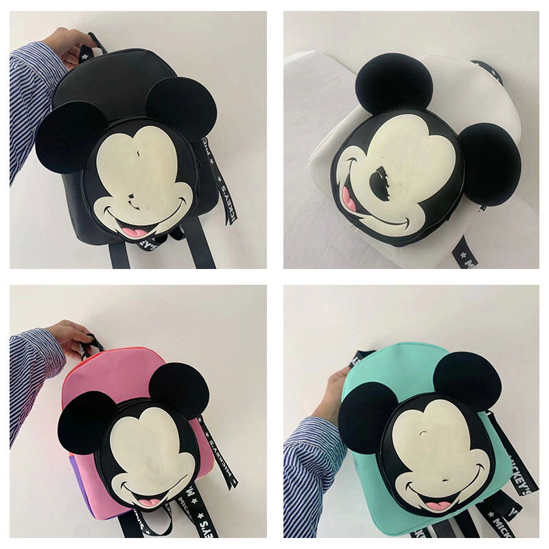 OLANG Children's Bag Cute Disney Mickey Mouse Decorated Mini Backpack