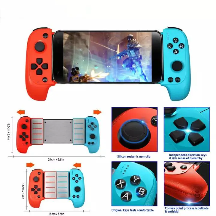 Upgraded Saitake 7007f Wireless Bluetooth Game Controller Telescopic Gamepad Joystick For Samsung Xiaomi Huawei Android Phone Pc Lazada