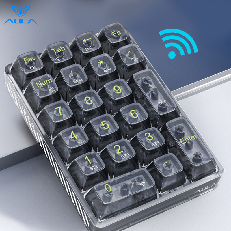 AULA F21 Hotswap Mini Digital Mechanical Keyboard 21 Key Bluetooth 5.2