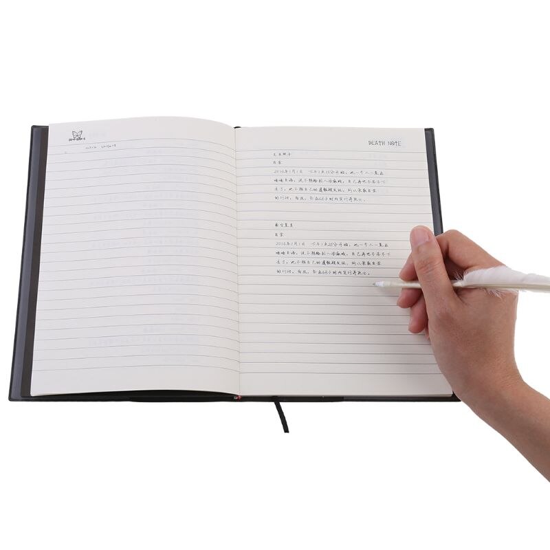 New Death Note Cosplay Notebook & Feather Pen Book Animation Art ...