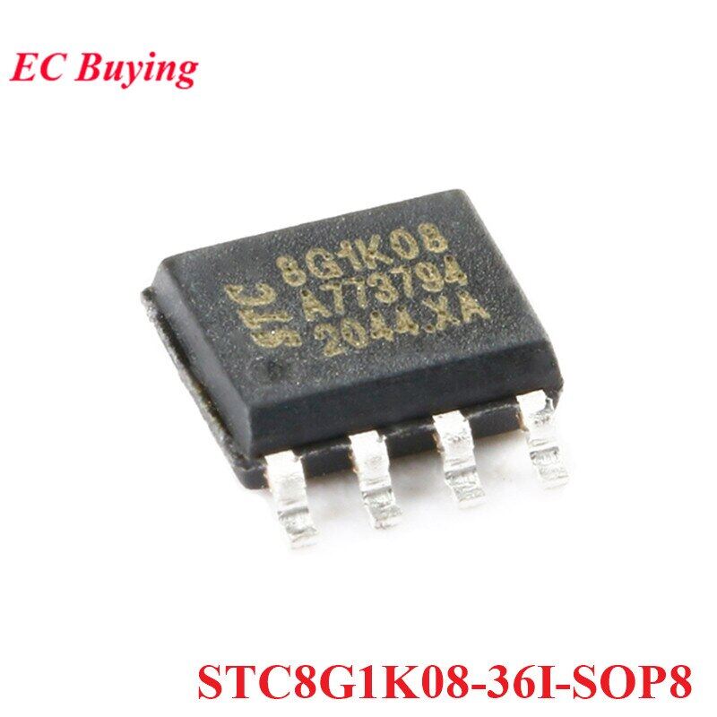Stc8g1k08 stc8g1k08-36i sop8 dip8 stc 8g1k08-36i single chip microcontroller mcu ic controller chip stc8g1k08-36i-dip8