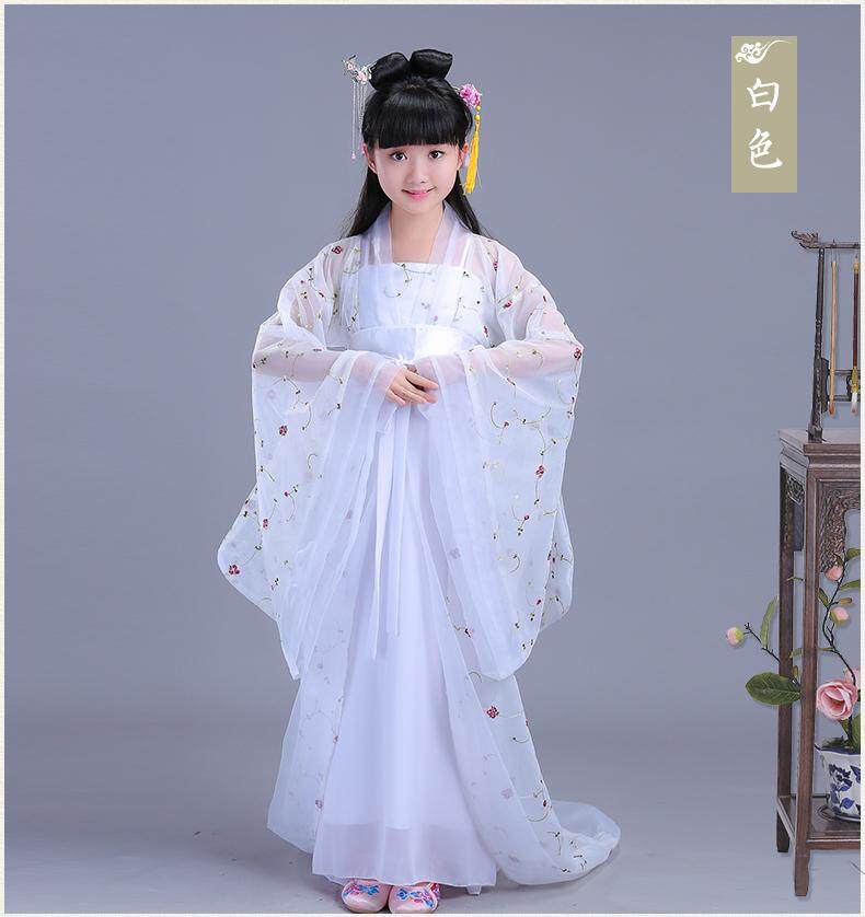 Giá bán Trẻ em Vintage Cổ Trang Phục Bé Gái phong cách Trung Hoa Hanfu Guzheng Hiệu Suất Trẻ Em Bé Gái Đầm Bộ Trang Phục Công Chúa Chương Trình Mùa Hè