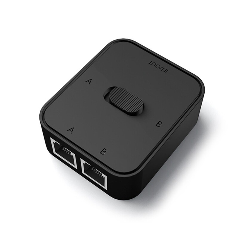 2 Port Gigabit Network Switcher Lan High Performance Ethernet Smart Switch 100/1000Mbps RJ45 Internet Splitter