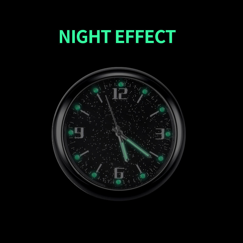 Aitemay Car Clock Luminous Interior Portable Car Digital New Clock